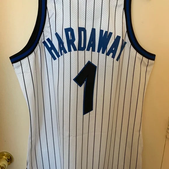 Mitchell & Ness Orlando Magic White and Blue Authentic Jersey size L/44